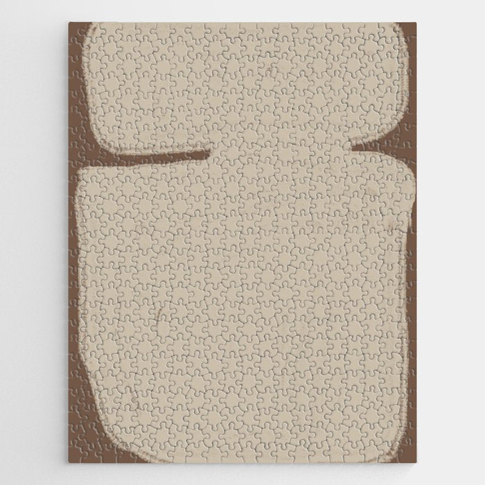 Beige Organic Modern Shape Jigsaw Puzzle Gallery Image 1