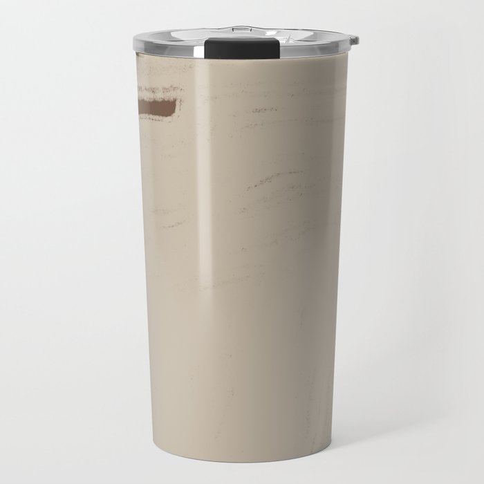 Beige Organic Modern Shape Travel Mug Gallery Image 1