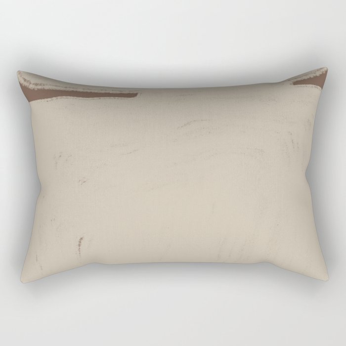 Beige Organic Modern Shape Rectangular Pillow Gallery Image 2