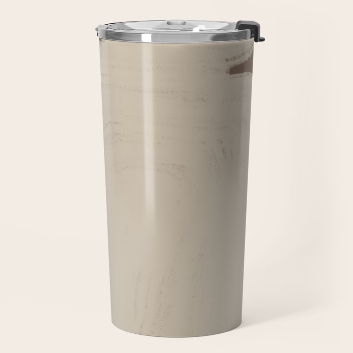 Beige Organic Modern Shape Travel Mug Gallery Image 2
