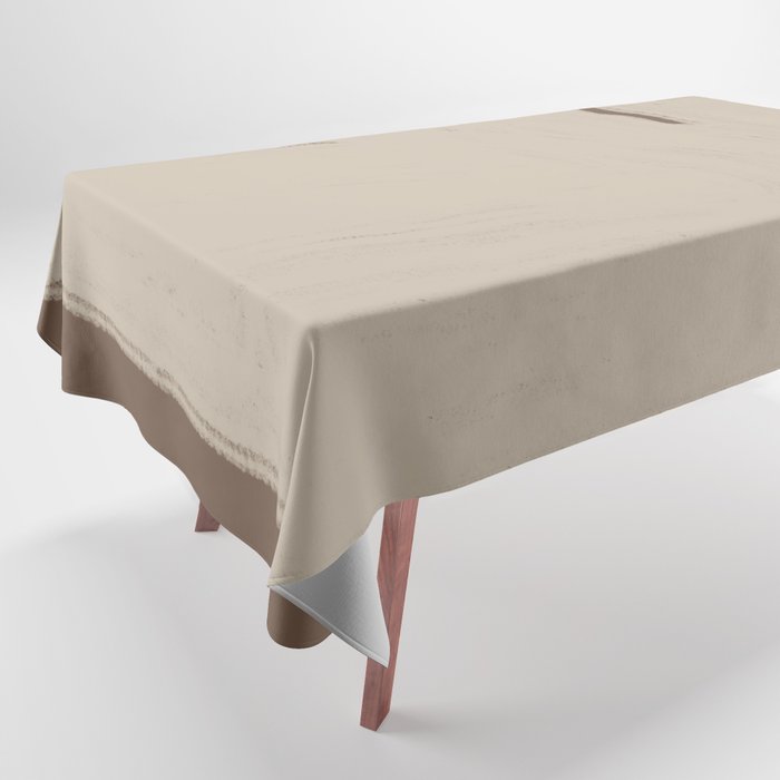 Beige Organic Modern Shape Tablecloth Gallery Image 1