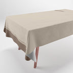 Beige Organic Modern Shape Tablecloth Gallery Image 1