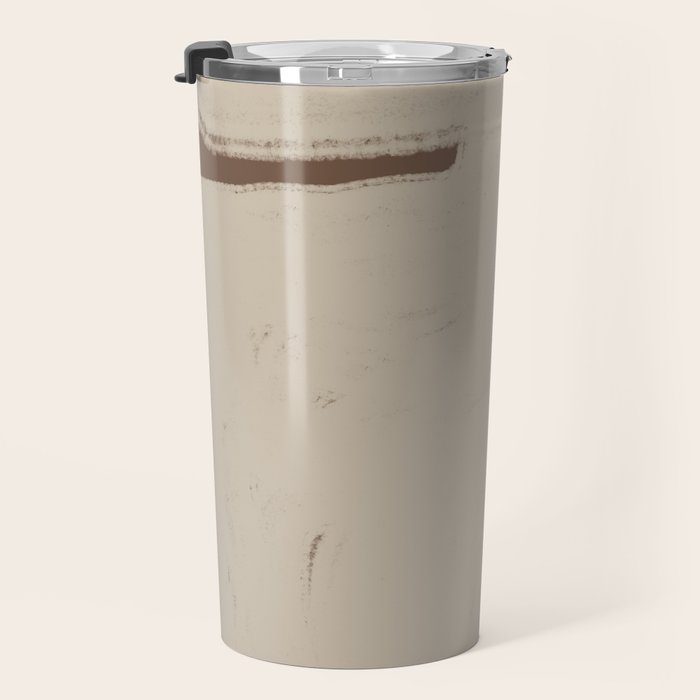 Beige Organic Modern Shape Travel Mug Gallery Image 3