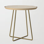 Beige Organic Modern Shape Side Table Gallery Image 1