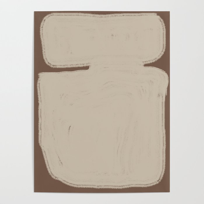 Beige Organic Modern Shape Poster Gallery Image 4