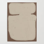 Beige Organic Modern Shape Poster Gallery Image 4