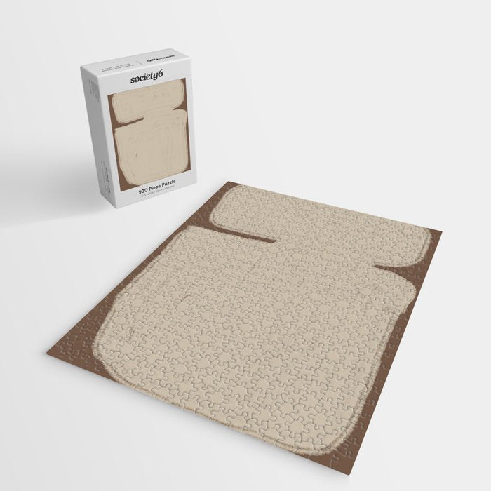 Beige Organic Modern Shape Jigsaw Puzzle Gallery Image 2