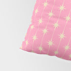 Midcentury Stars and Dots Classic Pink Pattern Pillow Sham Gallery Image 4