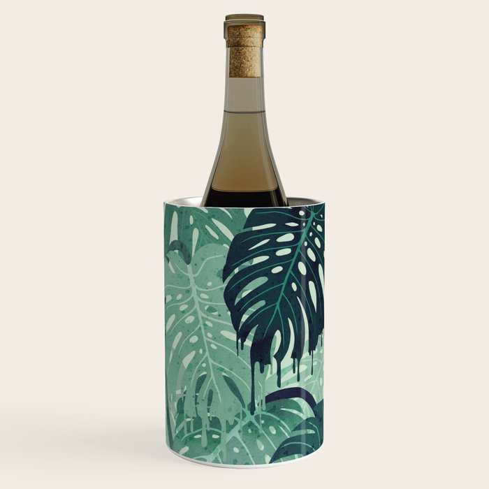 Monstera Melt (in Green) Wine Chiller Gallery Image 2