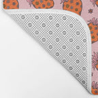 Flower Strawberry Print Bath Mat Gallery Image 2