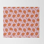 Flower Strawberry Print Throw Blanket Gallery Image 2