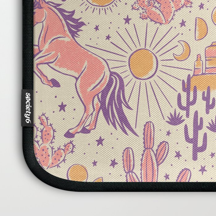 Desert Unicorn - Purple, pink, and gold Laptop Sleeve Gallery Image 3