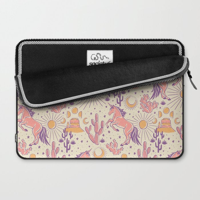 Desert Unicorn - Purple, pink, and gold Laptop Sleeve Gallery Image 2