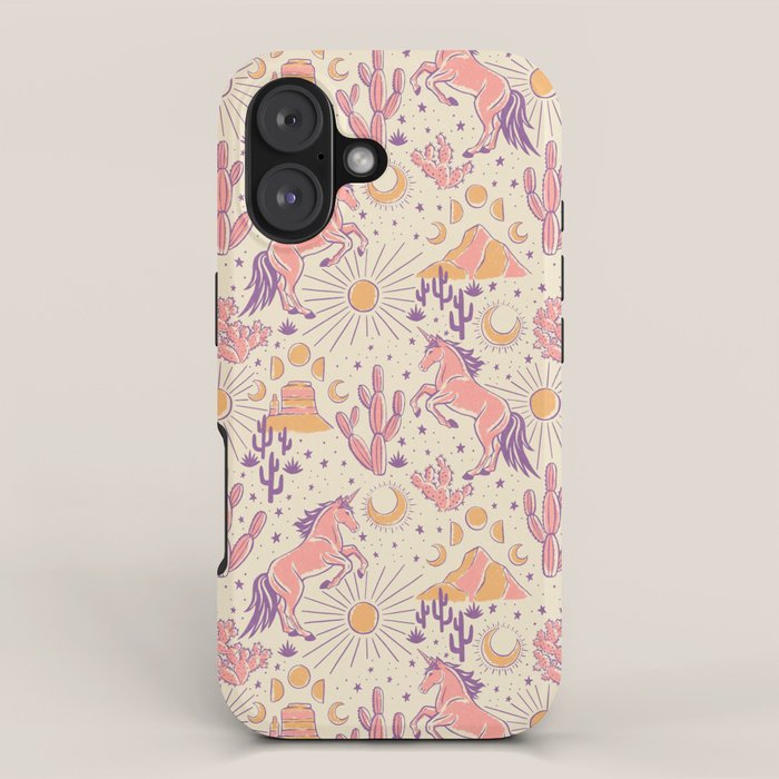 Desert Unicorn - Purple, pink, and gold iPhone Case Gallery Image 1