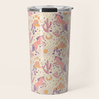 Desert Unicorn - Purple, pink, and gold Travel Mug Gallery Image 1