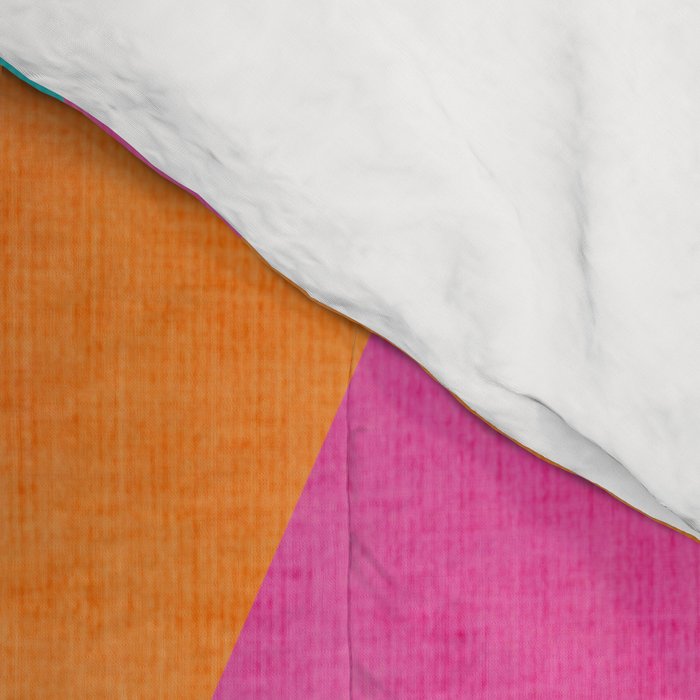 Modern Colorful Design Triangles Artwork Comforter Gallery Image 4