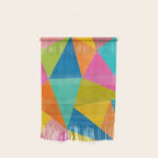 Modern Colorful Design Triangles Artwork Wall Hanging Gallery Image 1