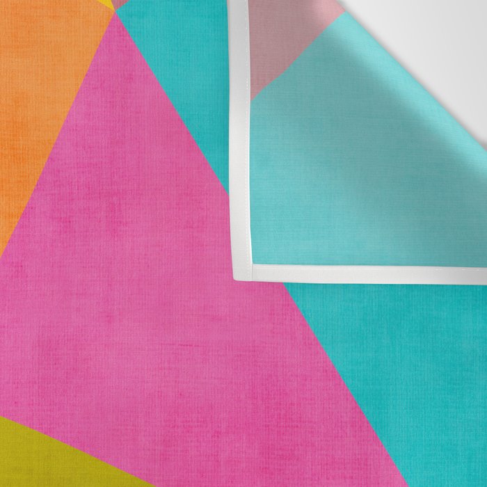 Modern Colorful Design Triangles Artwork Wall Tapestry Gallery Image 3