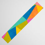 Modern Colorful Design Triangles Artwork Table Runner Gallery Image 3