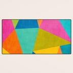 Modern Colorful Design Triangles Artwork Desk Mat Gallery Image 3