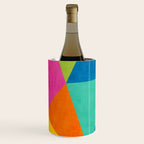 Modern Colorful Design Triangles Artwork Wine Chiller Gallery Image 2