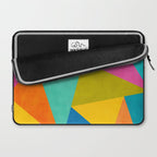 Modern Colorful Design Triangles Artwork Laptop Sleeve Gallery Image 2