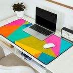 Modern Colorful Design Triangles Artwork Desk Mat Gallery Image 2