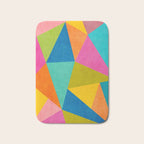 Modern Colorful Design Triangles Artwork Bath Mat Gallery Image 1