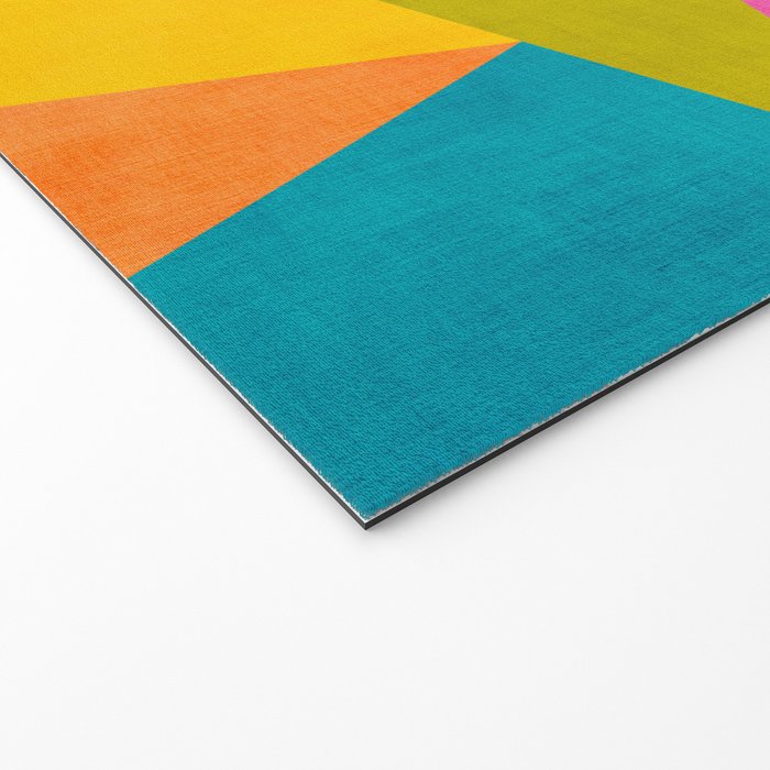 Modern Colorful Design Triangles Artwork Welcome Mat Gallery Image 2