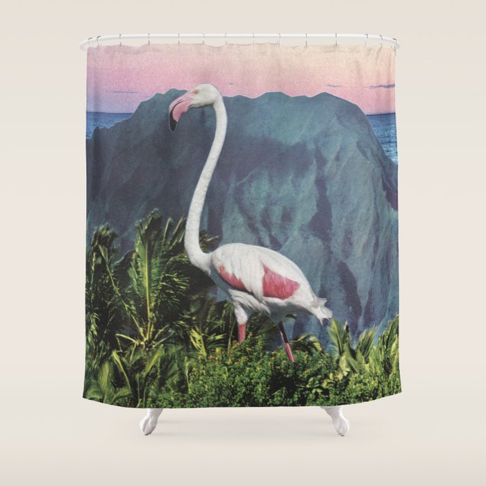 Flamingo Shower Curtain Gallery Image 1
