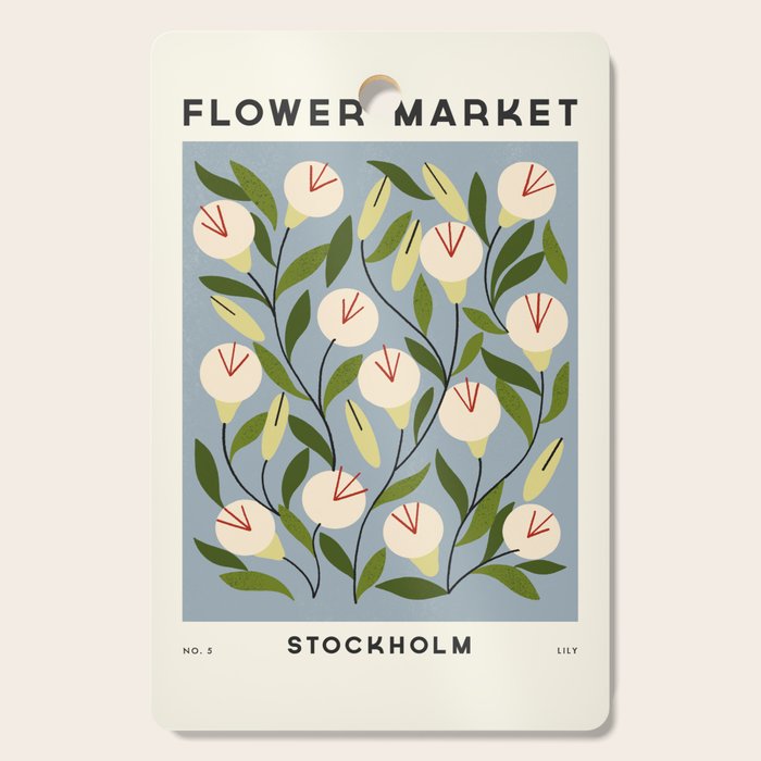 Flower Market No. 5 Cutting Board Gallery Image 1