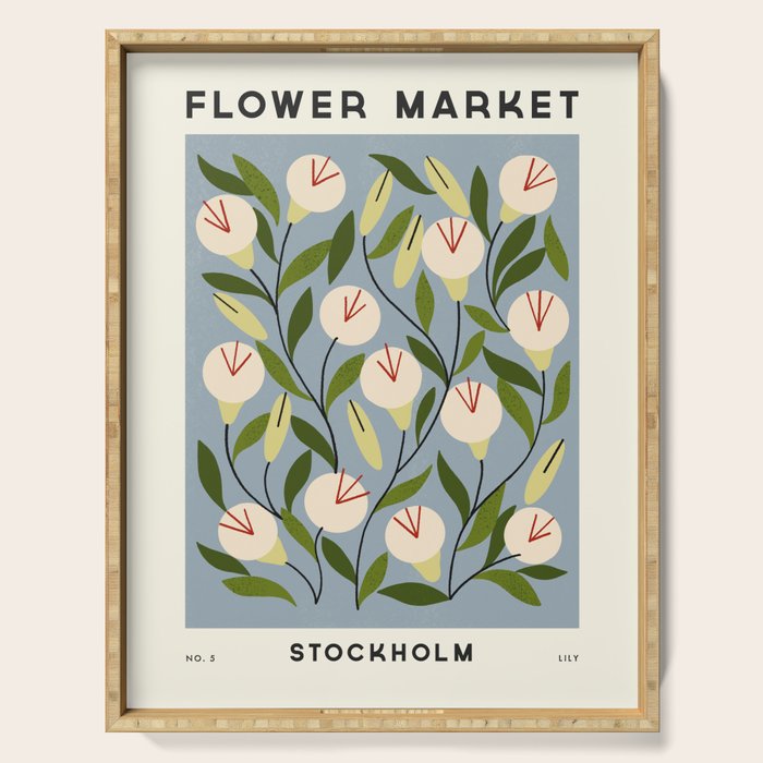 Flower Market No. 5 Serving Tray Gallery Image 1
