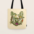 Botanical French Bulldog Tote Bag Gallery Image 1