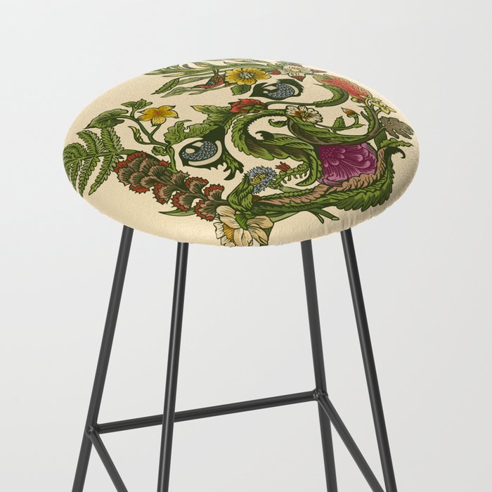 Botanical French Bulldog Stool Gallery Image 2
