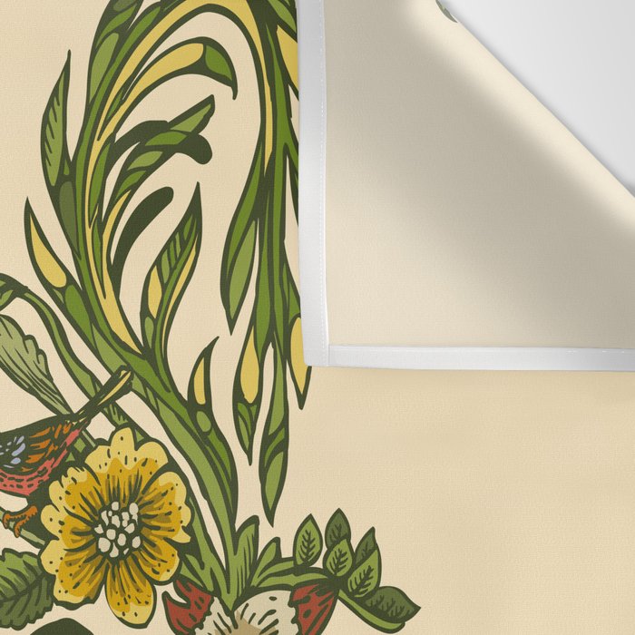 Botanical French Bulldog Wall Tapestry Gallery Image 3