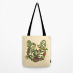 Botanical French Bulldog Tote Bag Gallery Image 2