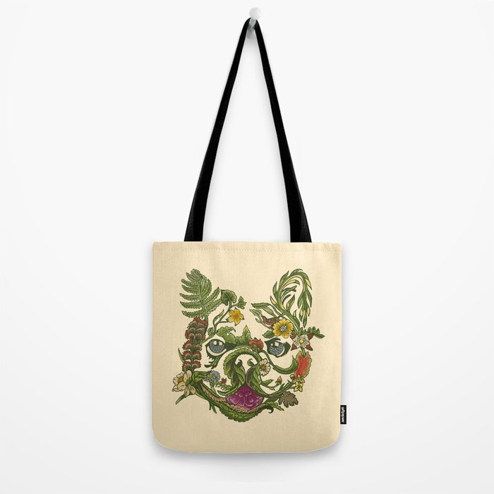 Botanical French Bulldog Tote Bag Gallery Image 2