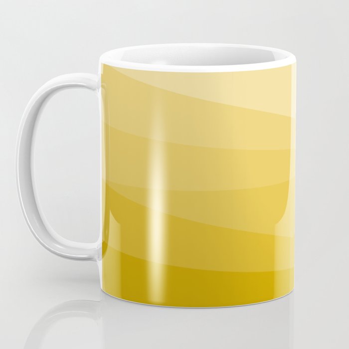 Geometric Triangles VIII Golden Yellow Coffee Mug Gallery Image 3
