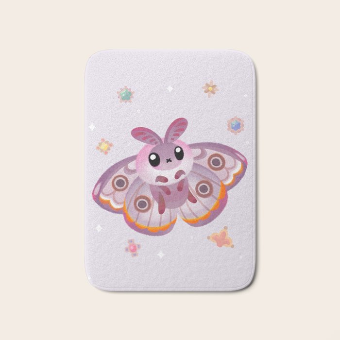 Marbled Emperor Moth Bath Mat Gallery Image 1