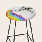 Baby Elephant Spraying Rainbow Stool Gallery Image 2