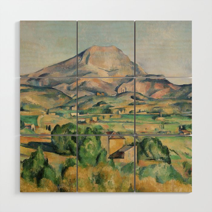Mont Sainte-Victoire Paul Cezanne| Sainte-Victoire Mountain , by Paul Cezanne Wood Wall Art Gallery Image 1