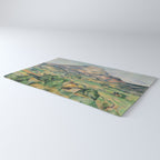 Mont Sainte-Victoire Paul Cezanne| Sainte-Victoire Mountain , by Paul Cezanne Rug Gallery Image 3