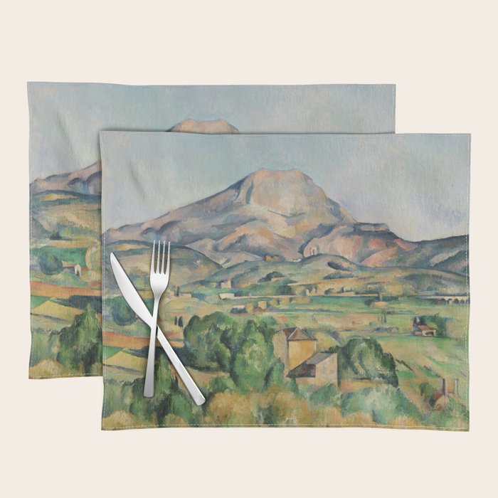 Mont Sainte-Victoire Paul Cezanne| Sainte-Victoire Mountain , by Paul Cezanne Placemat Gallery Image 1