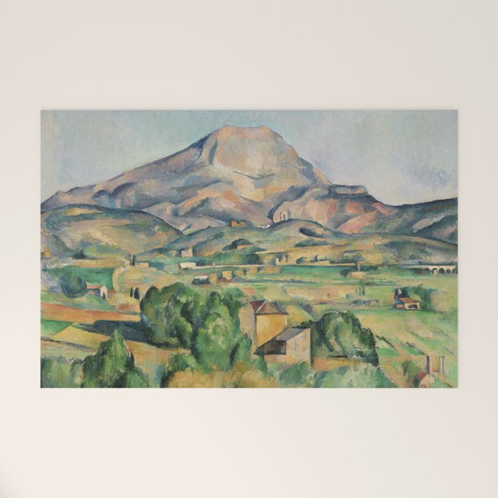 Mont Sainte-Victoire Paul Cezanne| Sainte-Victoire Mountain , by Paul Cezanne Welcome Mat Gallery Image 1
