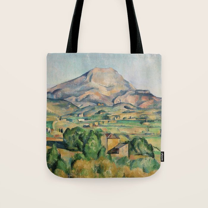 Mont Sainte-Victoire Paul Cezanne| Sainte-Victoire Mountain , by Paul Cezanne Tote Bag Gallery Image 1