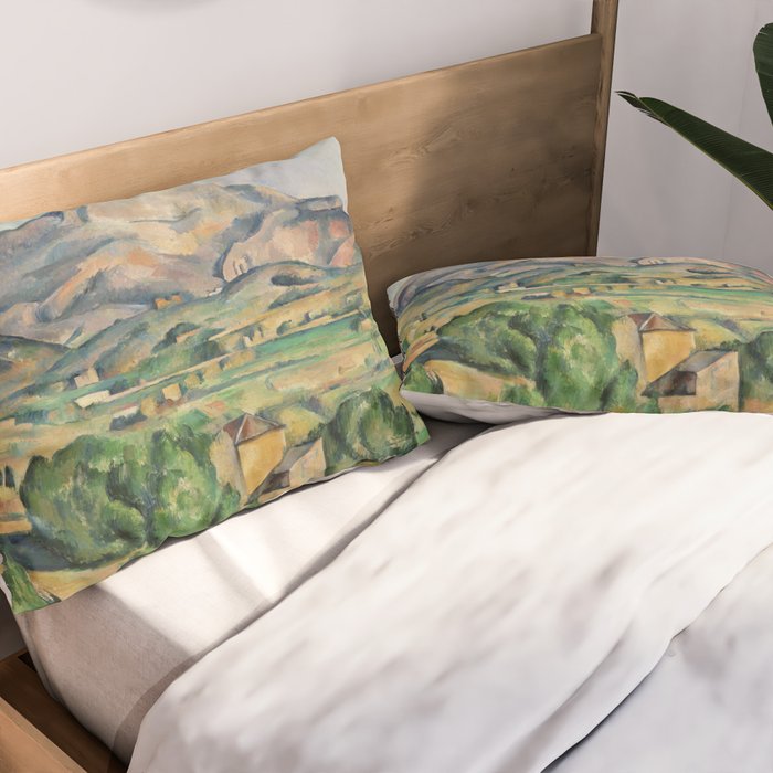 Mont Sainte-Victoire Paul Cezanne| Sainte-Victoire Mountain , by Paul Cezanne Pillow Sham Gallery Image 2