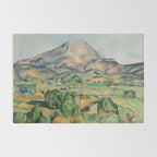 Mont Sainte-Victoire Paul Cezanne| Sainte-Victoire Mountain , by Paul Cezanne Rug Gallery Image 2