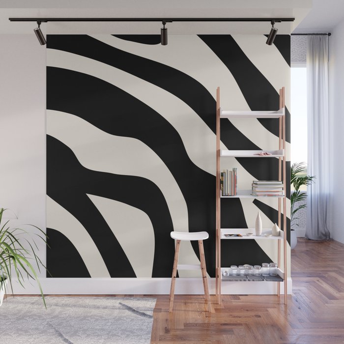 Vintage Retro Abstract Black Wall Mural Gallery Image 1