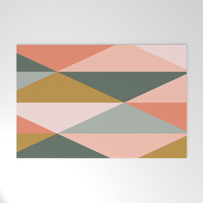 Earthy Desert Geometrics Welcome Mat Gallery Image 1