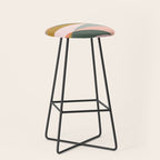 Earthy Desert Geometrics Stool Gallery Image 1